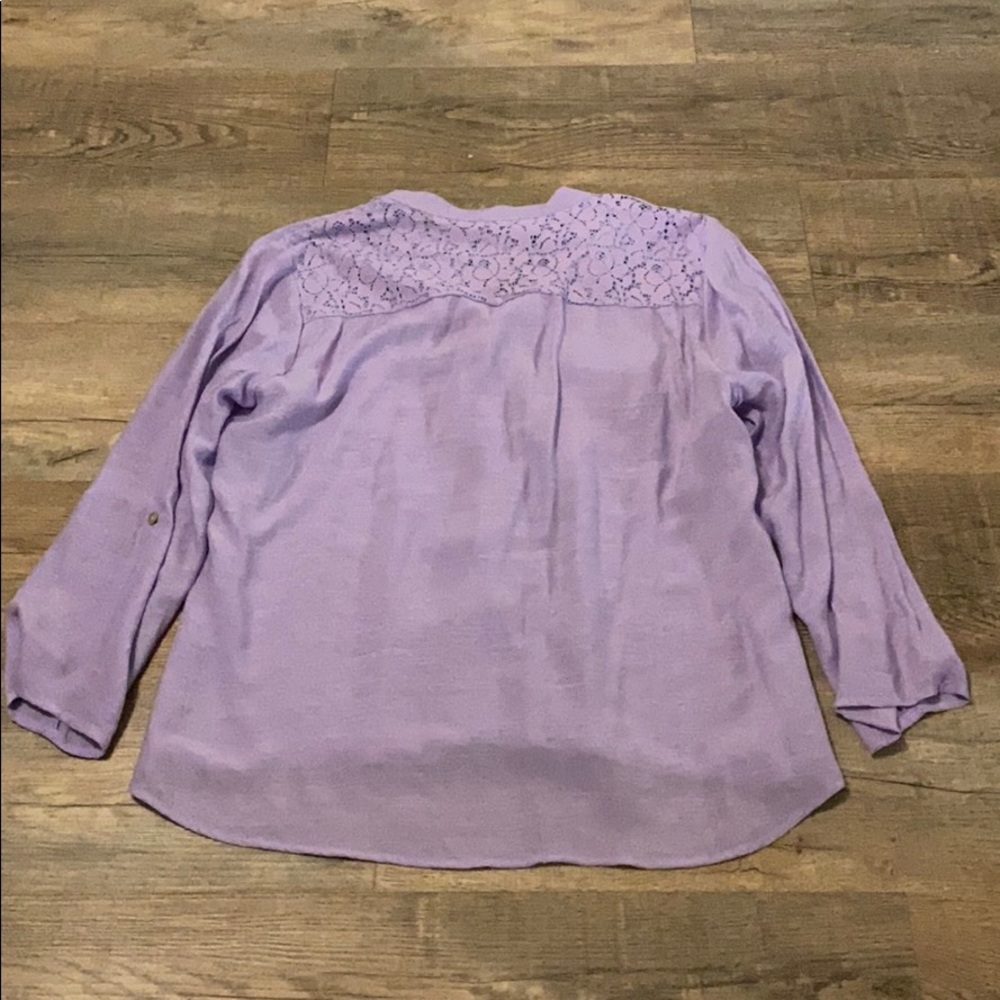 Notations Button Down Woman’s Top Size L - image 3